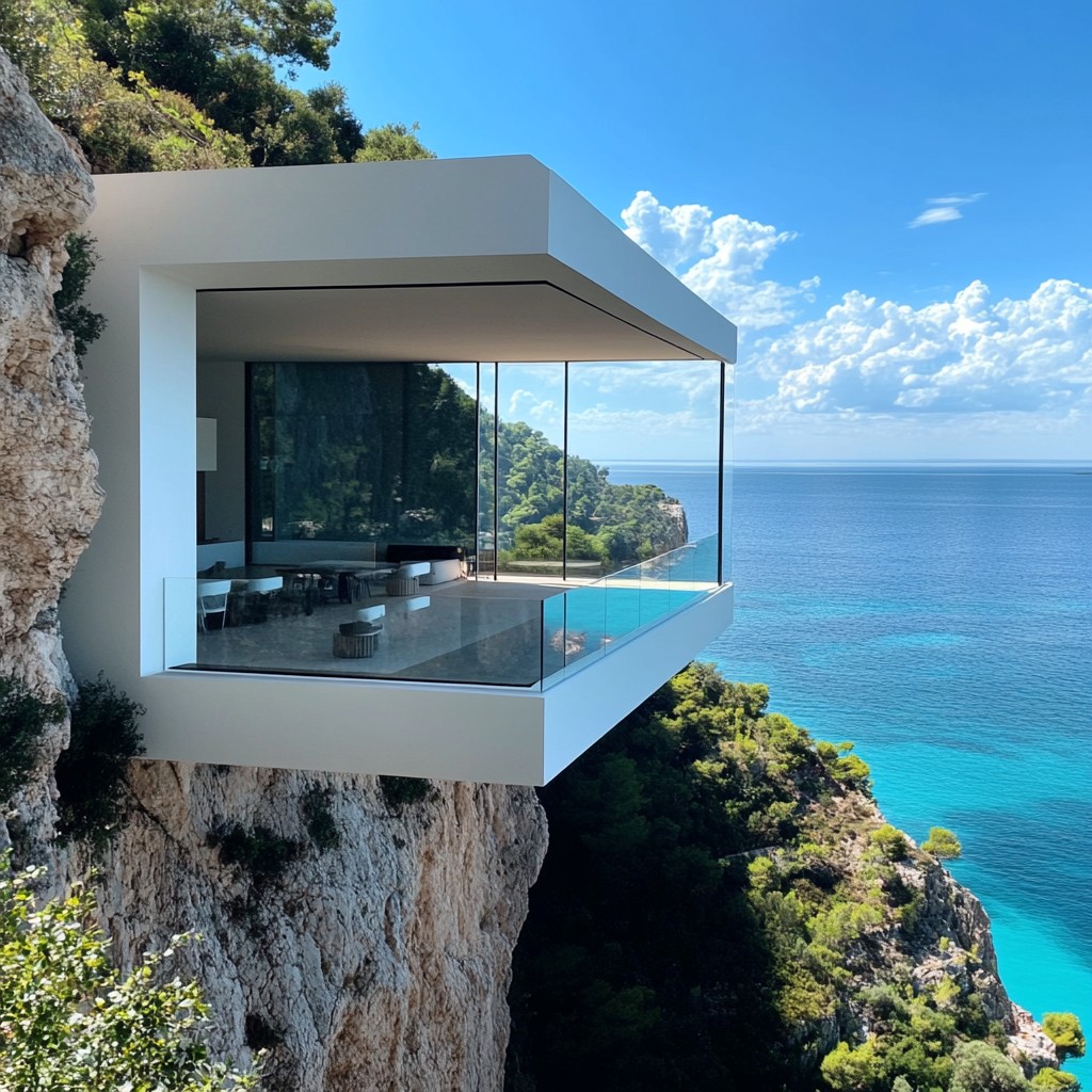 cliffside-glass-house-stockcake